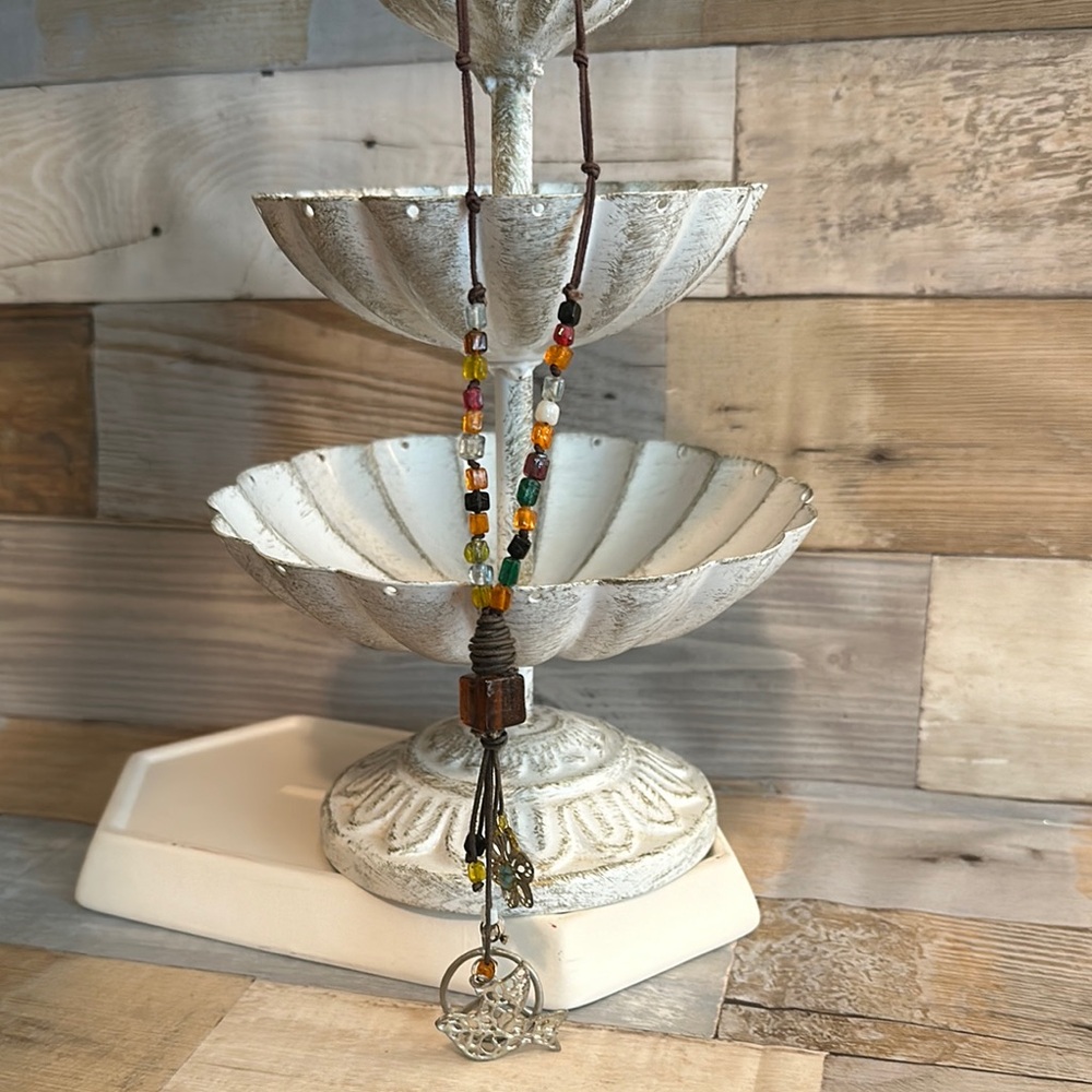 70’s inspired Hippie Beaded Necklace